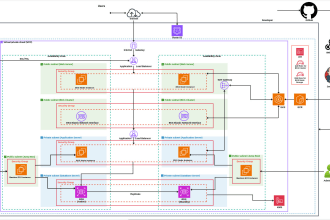 do infrastructure diagrams with animation for your devops project