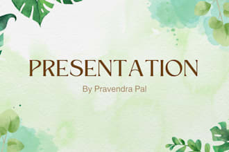 design a amazing presentation using powerpoint and canva