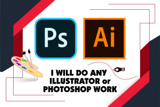 do general photoshop or illustrator work professionally