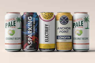 do can label for beverages,beer, soda, energy drink, seltzer, juice