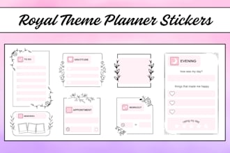 create digital stickers for planners, journal or etsy shop