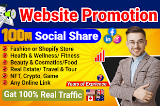 promote your any business website amazon product book crypto coin any link