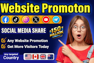 promote your business website amazon product book blog crypto or anything