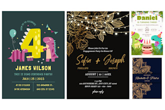 design birthday, wedding invitations, and business cards