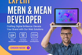 mern, mean stack developer for modern, scalable web applications