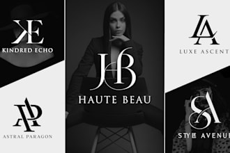 design modern minimalist  letters monogram fashion and clothing band logo