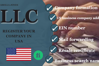 do US llc registration, dissolve llc, ein number, boi report and seller permit