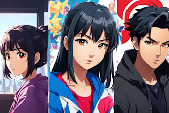 create your character in any cartoon or anime style