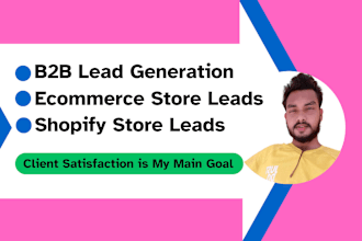 do ecommerce shopify store owner, b2b leads for small, medium business marketing