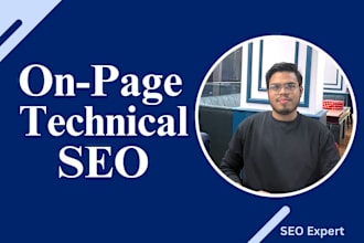 do onpage SEO and technical optimization services to increase website traffic