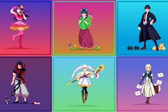 make pixel art sprites and animations for you