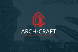 design a trustworthy construction, real estate and roofing logo