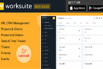 install and customization worksuite HR, CRM and project management