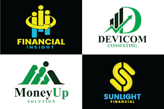 design financial, marketing, , consulting logo