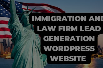 design immigration and visa consulting  website law firm website lead generation