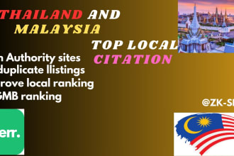 craft top notch local citations for thailand and malaysia