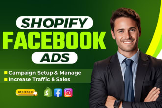 setup shopify facebook ads campaign, instagram ads, fb advertising, fb marketing