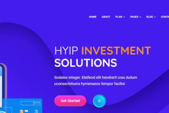 create your any investment website