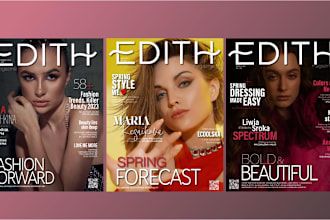 design ebook cover, product catalog, sell sheet, lookbook, magazine layouts