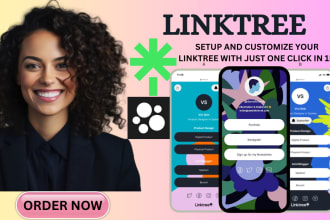 setup linktree bio link landing page for businesses in one hour