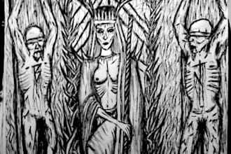 traditional illustrator I illustrate your horror terror book