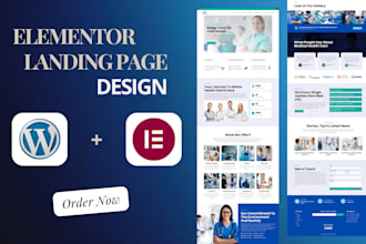design responsive elementor landing page
