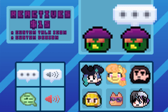 make reactive pixel art giftuber
