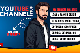 create and setup youtube channel