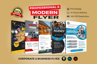 design a professional flyer, postcards for your business