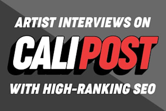 publish new singles or music interviews on relevant websites
