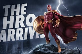 draw superhero comic caricature characters