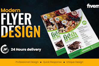 create digital flyer or brochure for your brand in 12 hours