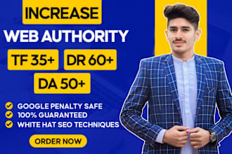 increase dr, ahrefs domain rating, trust flow tf domain authority da