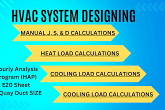 do hvac cooling and heating load j s and d calculations
