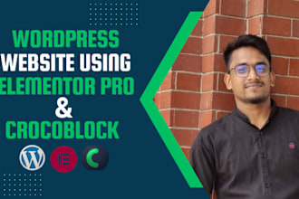 build or clone dynamic wordpress website with crocoblock and elementor pro