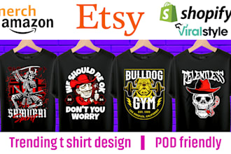 make trading t shirt design for merch or teespring