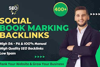 manually 400 social bookmarking sites for your website ranking