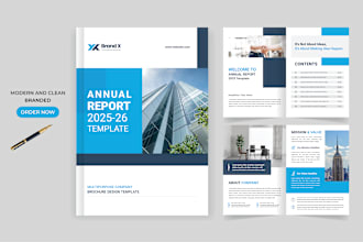 do company profile business proposal catalog bifold trifold brochure design