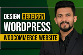 design, redesign woocommerce store or wordpress online webshop using elementor