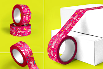 make custom packaging tape design