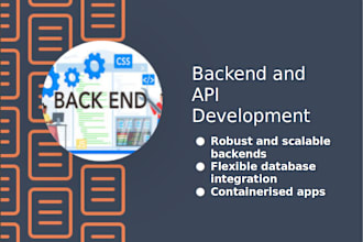 develop scalable and robust backends for your applications in python and golang