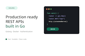 build a fast and scalable rest API in go