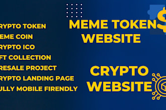 design crypto landing page,  nft website ico landing page