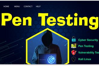 do penetration test and vulnerability test on your site