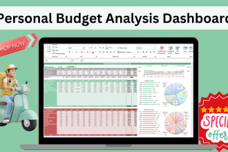 create google sheet excel dashboard budget planner