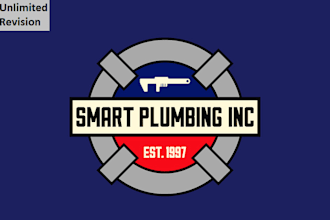 do a professional handyman property plumber company logo