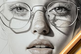 do super realistic pencil sketch
