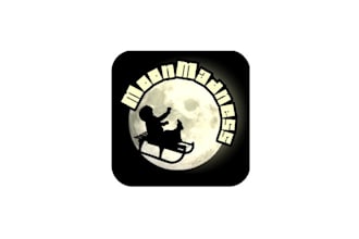 design surprising splendid moon madness logo