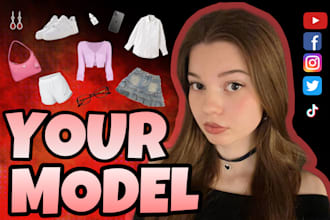 be your female model and create unique content for you