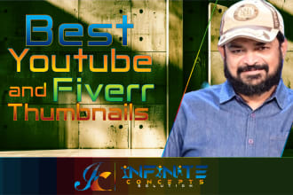 create the best youtube and fiverr thumbnails